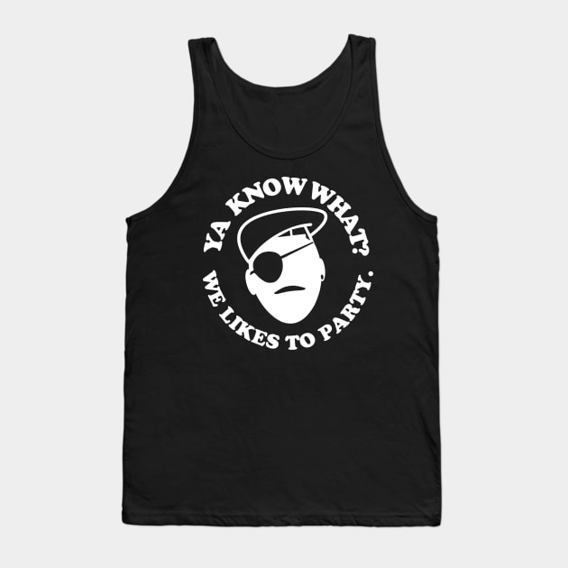 Rick Likes To Party Tank Top by PopCultureShirts